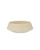 Cuenco Tuga cuadrado de cerámica beige - 12x36 cm