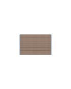 Asciugamano in cotone Gobo marrone cacao/strisce strette - 80x50 cm