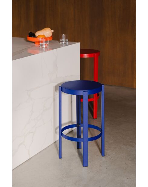 Doon Blueberry Pie Barhocker - 65x35x35 cm