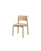 Chaise Wem chêne - 80.2x51.6x53.8 cm