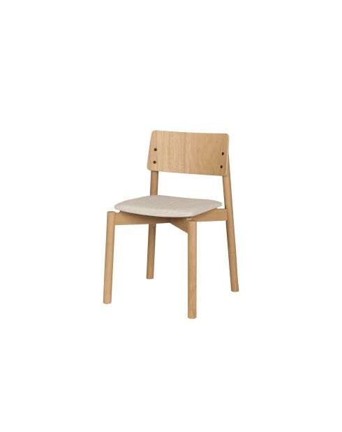 Chaise Wem chêne - 80.2x51.6x53.8 cm