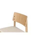 Chaise Wem chêne - 80.2x51.6x53.8 cm
