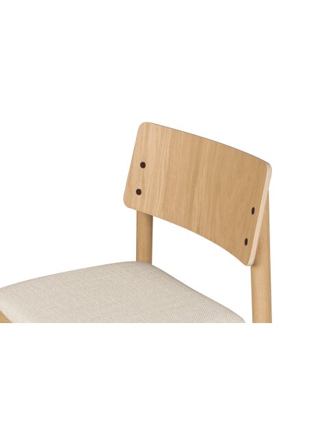 Chaise Wem chêne - 80.2x51.6x53.8 cm