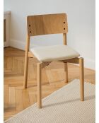 Chaise Wem chêne - 80.2x51.6x53.8 cm