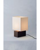 Lámpara de mesa Zam marrón cacao - 42x26x19,6 cm