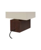 Lámpara de mesa Zam marrón cacao - 42x26x19,6 cm