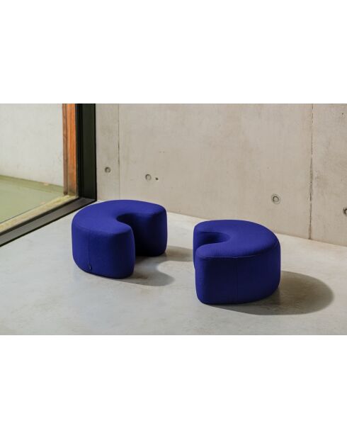 Pouf Ü Blaubeerkuchenwolle - 30,5x60x50 cm