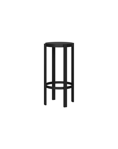 Tabouret de bar Doon volcan noir - 75x35x35 cm
