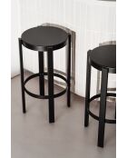 Tabouret de bar Doon volcan noir - 75x35x35 cm