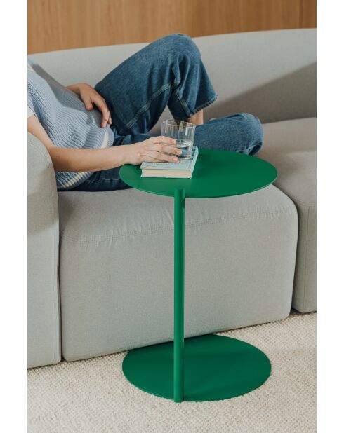 Table d'appoint Ande vert pastèque - 57x40x41 cm