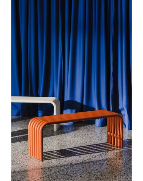 Bank Nokk Orangenschale - 43x114x32 cm