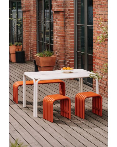 Bank Nokk Orangenschale - 43x114x32 cm