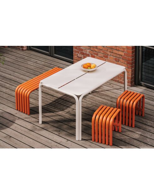 Bank Nokk Orangenschale - 43x114x32 cm