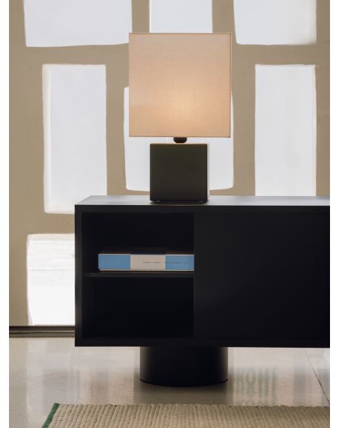 Lámpara de mesa verde bosque Zam - 42x26x19,6 cm