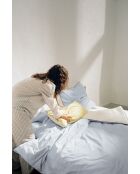 Housse de couette en coton Oba bleue