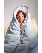 Housse de couette en coton Oba bleue
