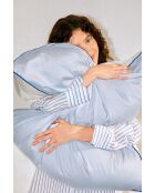 Housse de couette en coton Oba bleue