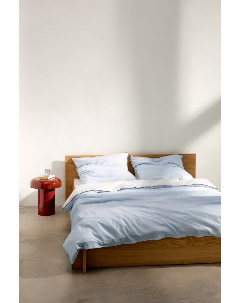 Housse de couette en coton Oba bleue