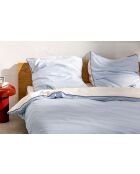Housse de couette en coton Oba bleue
