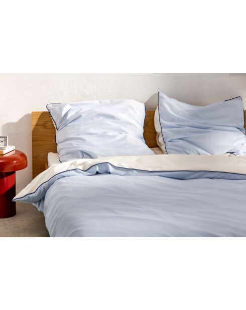 Housse de couette en coton Oba bleue