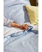 Housse de couette en coton Oba bleue