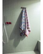 Toalla de baño Gobo de algodón azul cielo/rayas anchas - 140x70 cm