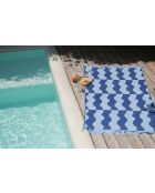 Telo mare in cotone Nugo blueberry pie - 160x100 cm