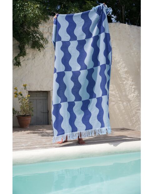 Telo mare in cotone Nugo blueberry pie - 160x100 cm