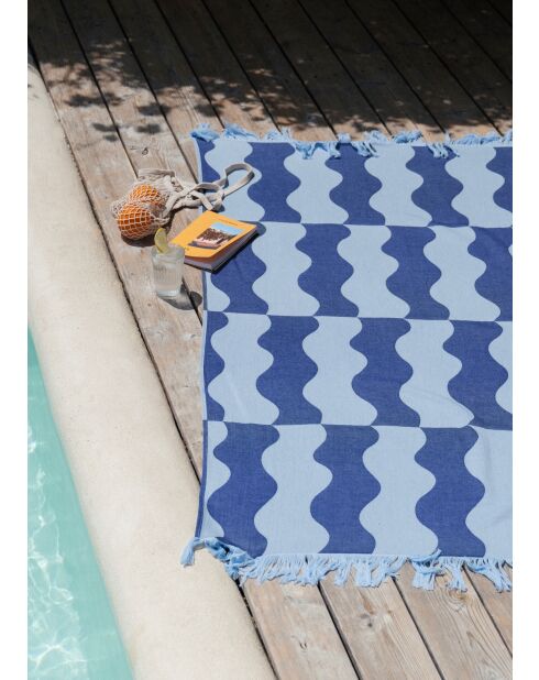 Telo mare in cotone Nugo blueberry pie - 160x100 cm