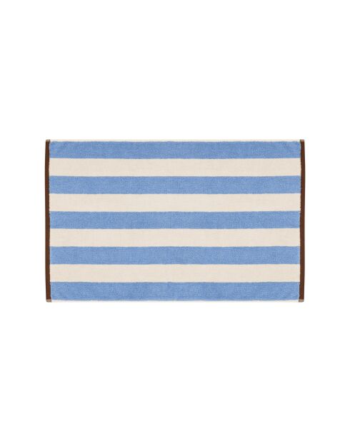 Tappeto da bagno Gobo in cotone blu - 80x50 cm