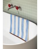 Tappeto da bagno Gobo in cotone blu - 80x50 cm