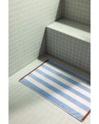 Tappeto da bagno Gobo in cotone blu - 80x50 cm