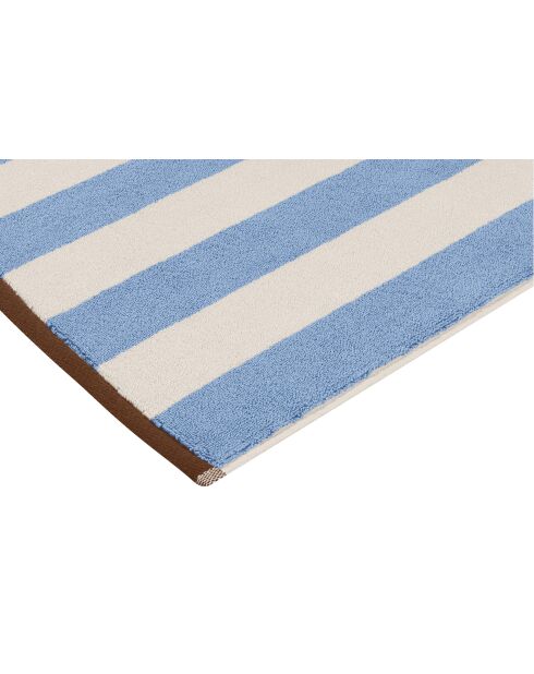 Tappeto da bagno Gobo in cotone blu - 80x50 cm