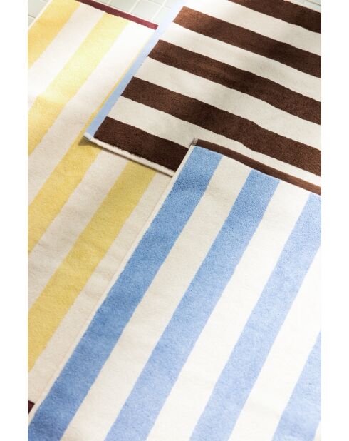 Tappeto da bagno Gobo in cotone blu - 80x50 cm