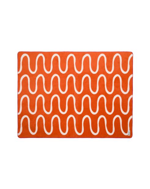 Tela escocesa de algodón terracota Swirl - 200x150 cm