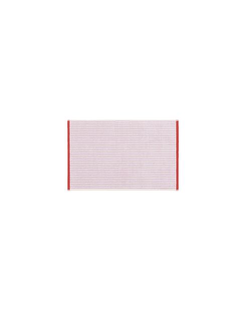 Asciugamano in cotone Gobo lilla pastello/strisce strette - 80x50 cm