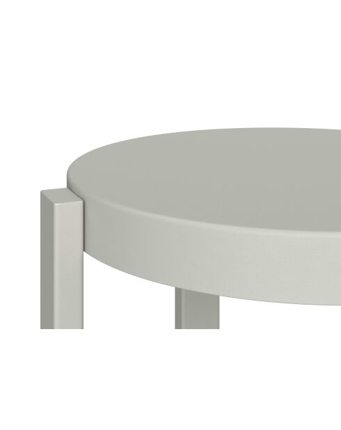 Tabouret Doon gris galet - 45x35x35 cm