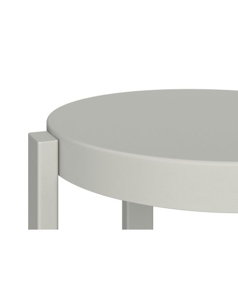 Tabouret Doon gris galet - 45x35x35 cm