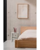 Tabouret Doon gris galet - 45x35x35 cm