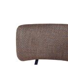 Fauteuil Kei Lounge mélange brun et bleu - 74x66x65 cm
