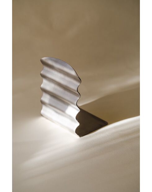 Serre-livres Olbi en acier inoxydable - 15x12x10 cm
