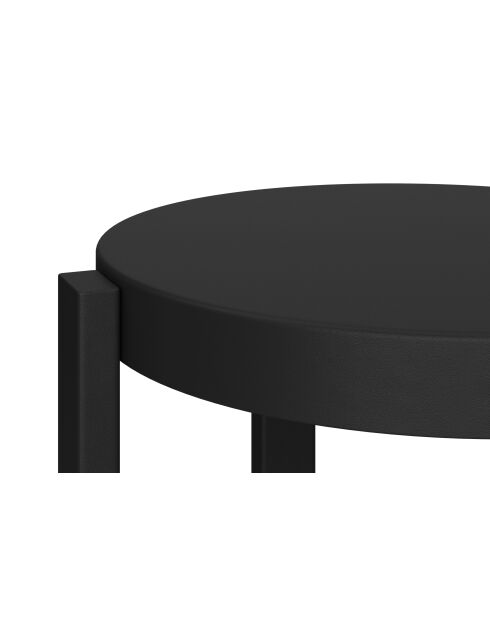 Tabouret Doon volcan noir - 45x35x35 cm