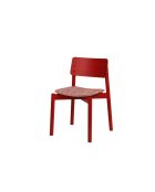 Chaise Wem marron rouge - 80.2x51.6x53.8 cm