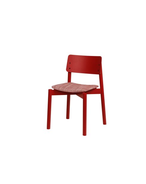Chaise Wem marron rouge - 80.2x51.6x53.8 cm
