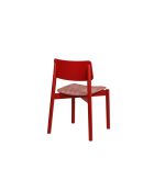 Chaise Wem marron rouge - 80.2x51.6x53.8 cm