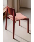 Chaise Wem marron rouge - 80.2x51.6x53.8 cm