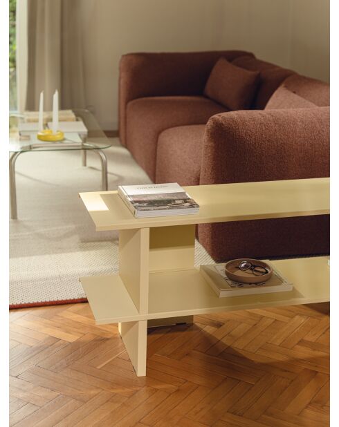 Étagère Hes jaune beurre - 56.6x160x37 cm