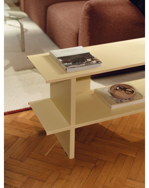 Étagère Hes jaune beurre - 56.6x160x37 cm