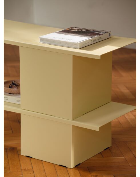 Étagère Hes jaune beurre - 56.6x160x37 cm