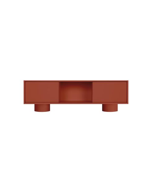 Meuble TV Taro rose terracotta - 48.4x160x42 cm